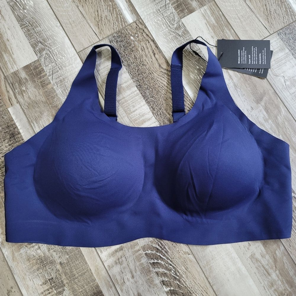 New Knix Midnight Blue Adjustable Pullover Bra Size XXXL+